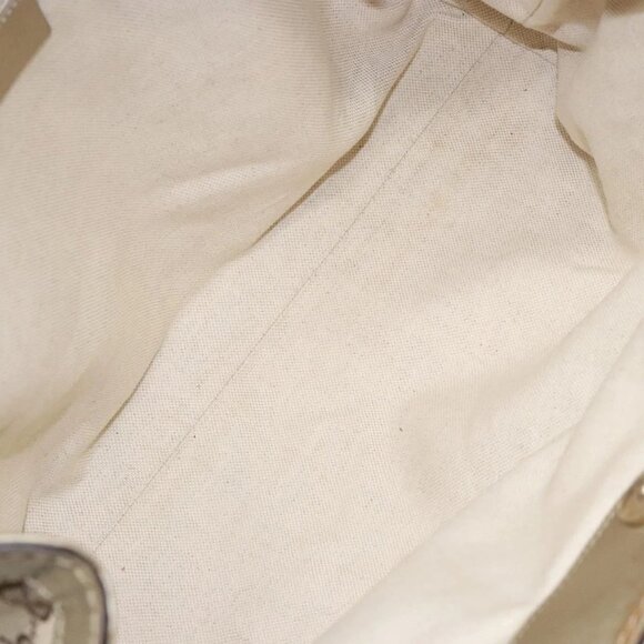 GUCCI GG Canvas Hand Bag Beige Gold 211944 Auth 135993 - Picture 11 of 16